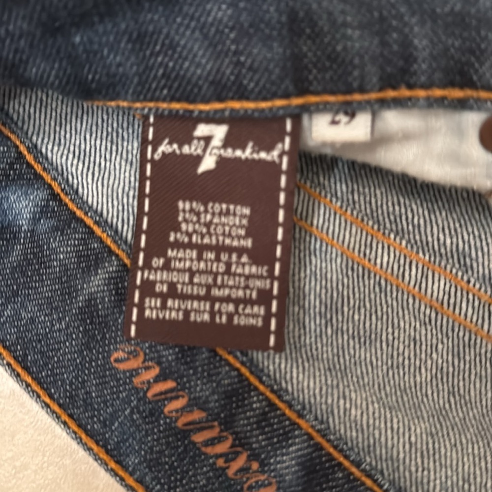 7 for all mankind women’s size 29 jeans - Picture 5 of 5